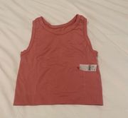 Cropped Pink Razorback Athletic Top NWT