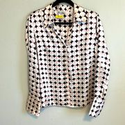 Vintage Fred David silk blouse sz12 (more like a 6/8 or M)