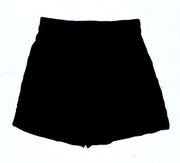 & OTHER STORIES Women’s Black High Rise Pull On Paneled Pocket Shorts size 2