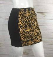 Material Girl Skirt Baroque Print Mini Size M