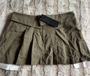 Utility Green Mini Skirt