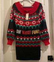 NWT Christmas Sweater Dress