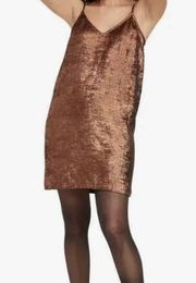 A New Day Copper Metallic Cami Slip Dress XS NWT