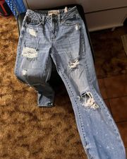 Distressed Mom Jeans