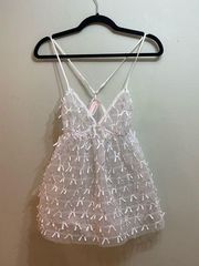 NWT Victorias Secret Ribbon Babydoll Lingerie