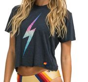 BOLT BOYFRIEND TEE - RAINBOW PINK