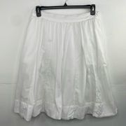 Maeve by Anthropologie White Pull On A Line Skirt size Large