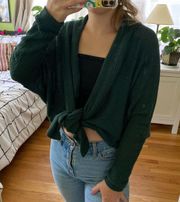 UO  Green Wrap Cardigan