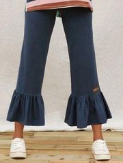 NWT Matilda Jane Sofia Big Ruffle Navy Pants Size Small