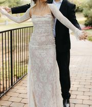 Ivory Lace Maxi Dress