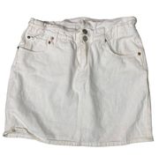 Women's White Denim Skirt S Casual Fashion Trendy Summer Wear Small Spring