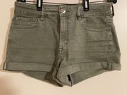 American Eagle  Women’s Hi-Rise Shortie Shorts- Super Super Stretch