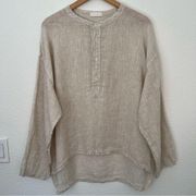 CP Shades 100% linen shirt medium