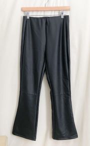 Faux Leather Flare Pants Size 4