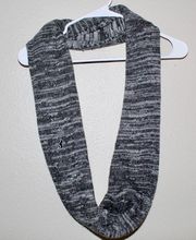 Pink Victoria Secret) Infinity Black and Grey Knitted Style Wrap Scarf - Size OS