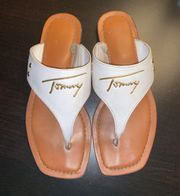 Tommy White Flip Flops / Sandals