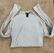 Ribbed Mock Neck Sweater