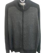 NWT Geoffrey Beene Zip Up Sweater