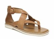 VINCE Morris Strappy Flat Sandals Brown Tan 41