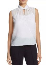 Kenneth Cole Crossover top in white splash. NWT