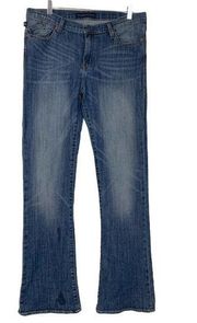 Medium Wash Kasandra Boot Cut Mid Rise Jeans Size 14