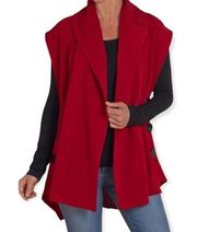 Soft Surroundings Mesa Button Red Vest