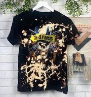 Bravado Guns N Roses Bleach Splatter Band Tee