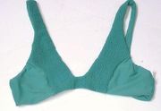 Smocked seafoam green bikini top. NWOT