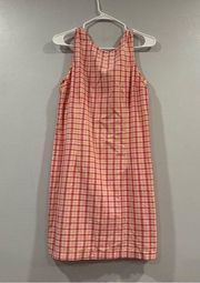 Faded Glory Pink Checkered Sleeveless Short Dress M?