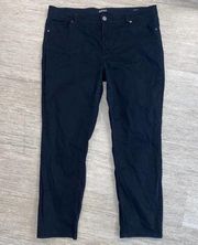 Women’s Buffalo David Bitton Black Khakis Midrise Stretch Skinny Size 14x26