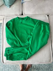 Kelly Green Sweatsuit BOTH PIECES