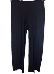 Eileen Fisher Women’s Pull On Elastic Waist Black Dress Pant Size Medium