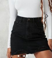 Missguided denim skirt