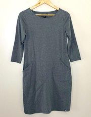 Betabrand 30 Looks In One Convertible
Hem 3/4 Sleeve Grey Knit Dress Size M