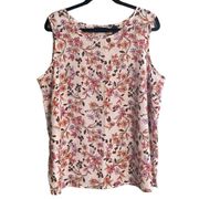 Karen Scott Floral Tank Top Size 1X