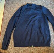 Magaschoni large navy sweater blouse