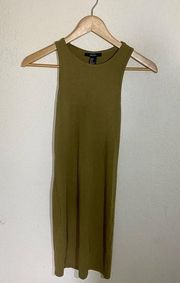 Forever 21 Forever‎ 21 Olive Green Mini Dress ( S )