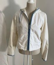 ‘Vintage’ white Coach hooded‎ windbreaker