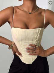 - Daintree Plisse Corset Beige (corset top) (2)