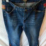 Lucky & Blessed Distressed Xtreme Flare Jeans- Western/Cowboy/Rodeo style- sz 8