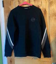 LM9K3753 Stripe Sleeve Detail Crewneck Pullover Sweatshirt $129 Wmn’s XL; Men’s S