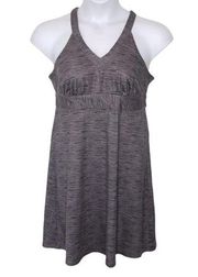 ZeroXposur Outdoor Lifestyle Ash Space Dyed Grey Racerback Athletic Dress