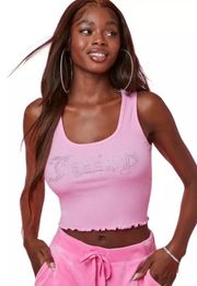 Forever 21 Pink Cropped Tank Top 