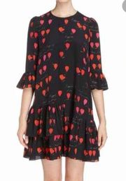 NWOT Alexander McQueen heart print dress