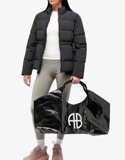 NEW Anine Bing Drew Sport Tote Bag Black