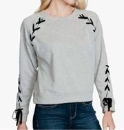 Jessica Simpson lace up sweatshirt