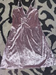 Chix Velvet Purple Dress