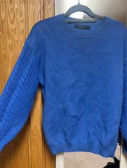 Blue Knit Sweater 