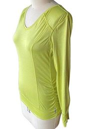 TANGERINE Lime Green Activewear Long Sleeve Pullover Top ~ Women's MEDIUM