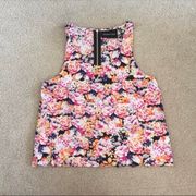 floral crop top xs